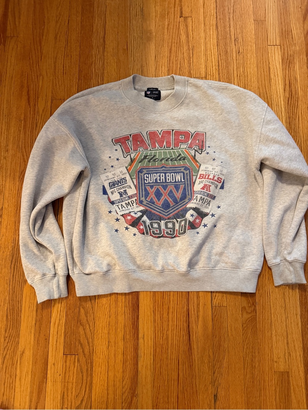 2022 NFL remake of Vintage Tampa Super Bowl XXV 1990 Graphic Sweatshirt